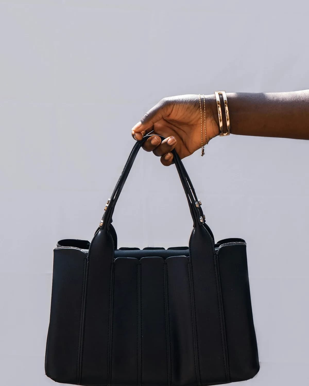 NIGHT COURIER TOTE — washed black